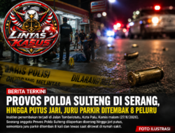 Anggota Provos Polda Sulteng Diduga Diserang Juru Parkir, Jari Putus, Delapan Letusan Terdengar