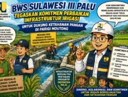 BWS Sulawesi III Palu Tegaskan Komitmen Perbaikan Infrastruktur Irigasi untuk Dukung Ketahanan Pangan di Parigi Moutong