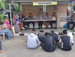 Pengarahan aksi tawuran antara pelajar SMP Sekupang kota Batam Polsek sekupang