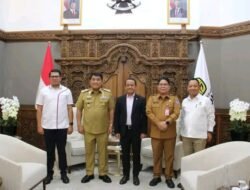 Gubernur Yulius Selvanus Komaling Bertemu Mentri SDM Bahlil Lahadalia