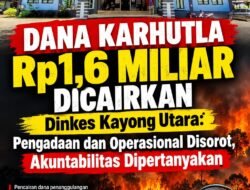 Dana Karhutla Rp1,6 Miliar Dicairkan Dinkes Kayong Utara: Pengadaan dan Operasional Disorot, Akuntabilitas Dipertanyakan