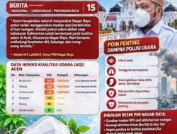 Ketua PMI Nagan Raya Sayed Aril Laifahril Himbau Masyarakat Pakai Masker, Waspada Dampak Kabut Asap Kebakaran Hutan Kalimantan