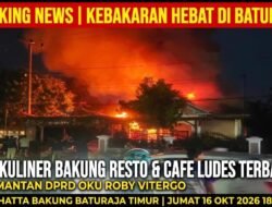 kebakaran hebat melanda rumah sekaligus tempat usaha raja kuliner resto dan cafe milik mantan DPRD OKU*