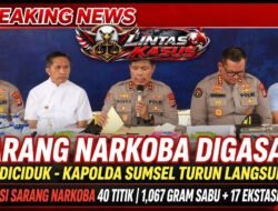 SARANG NARKOBA DIGASAK! Kapolda Sumsel Irjen Rony Samtana Turun Gunung – 81 Orang Diciduk, 1 Kg Sabu & Senpi Disita!